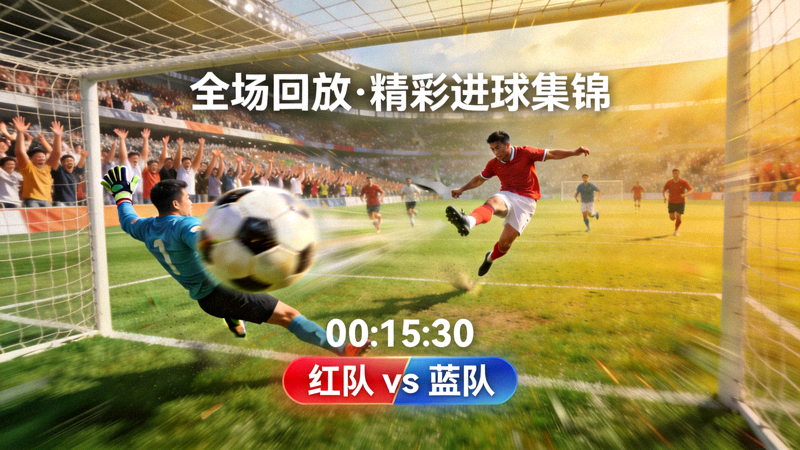 足球全场回放精彩进球集锦画面